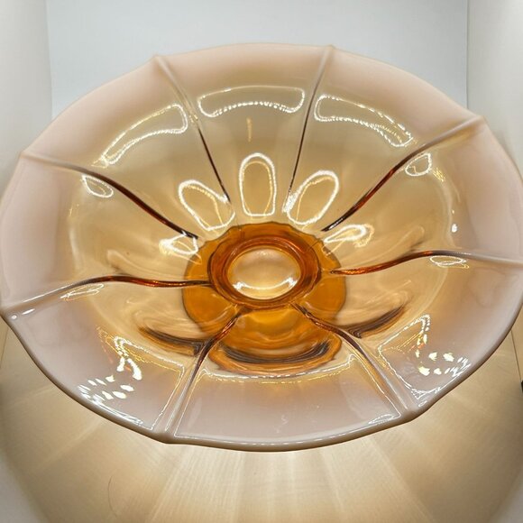 Fenton Cameo Opalescent #857-11" Flared Footed Console Bowl 1926-1927 - Picture 3 of 13